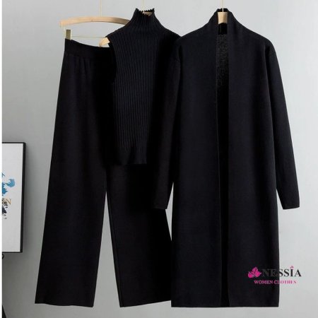 طقم صوف 3 قطع